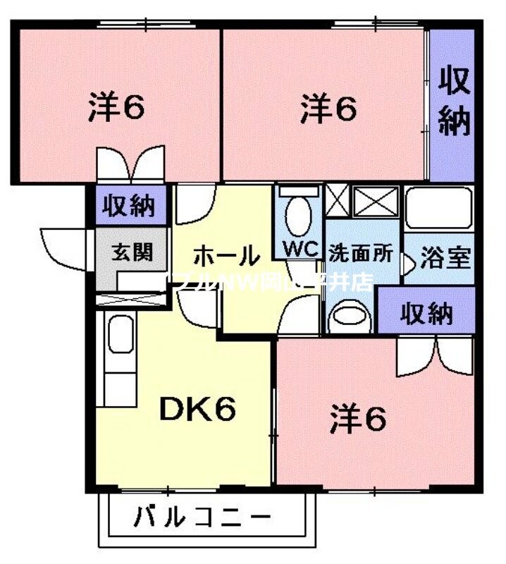 ビラ，エトワールＢの物件間取画像