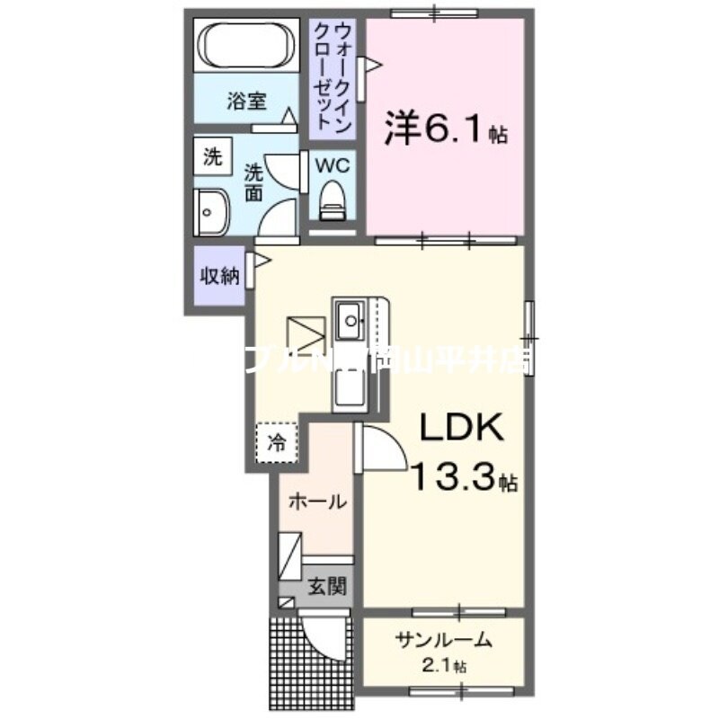 クレール七番館の物件間取画像