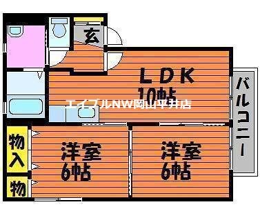 ウェスト・バレイの物件間取画像