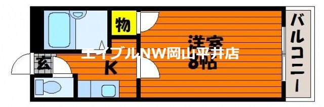 リバージュ浜の物件間取画像