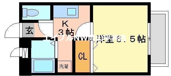 グレコ東山の物件間取画像