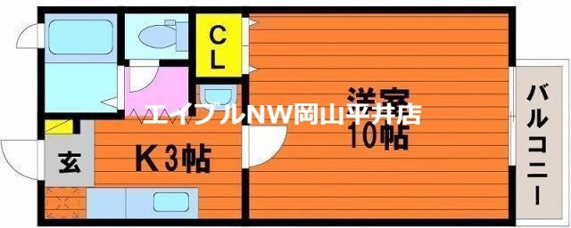 ツイン・ウッズⅠの物件間取画像