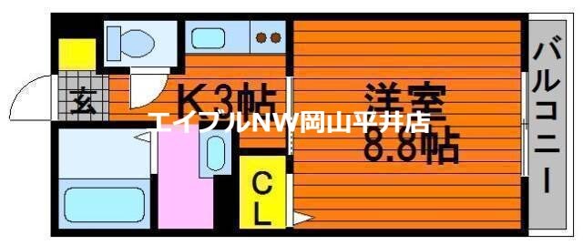 ルミエール西川原の物件間取画像