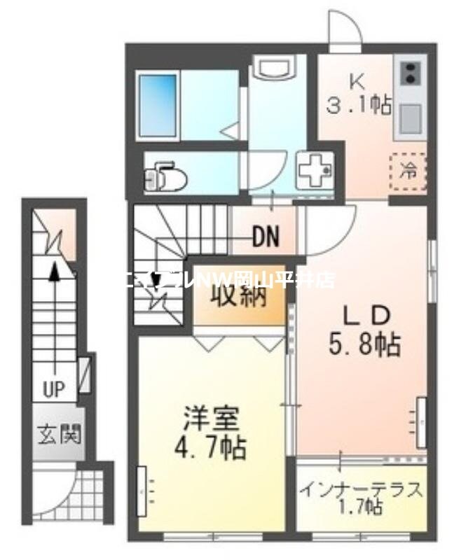 仮）スターテラスⅡ　鉄の物件間取画像