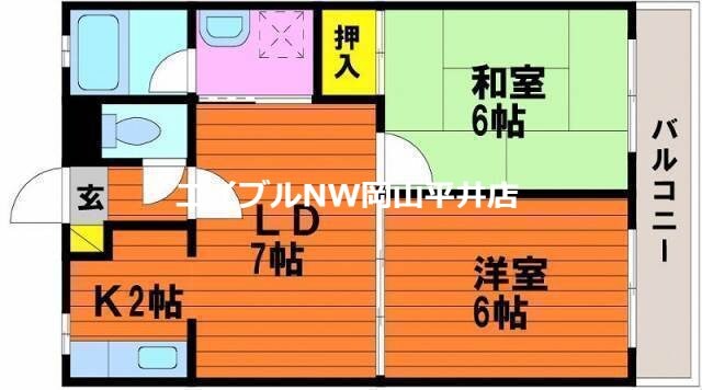 サンパレスえなみの物件間取画像