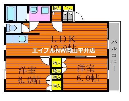 サンベールの物件間取画像