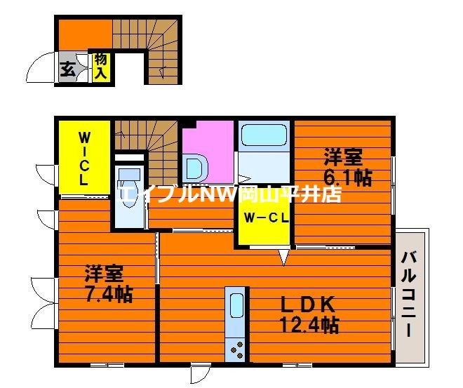 グランパストラルの物件間取画像