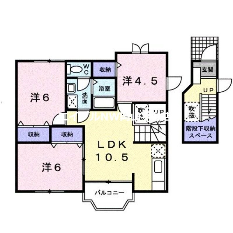 サンフラワーハセイの物件間取画像