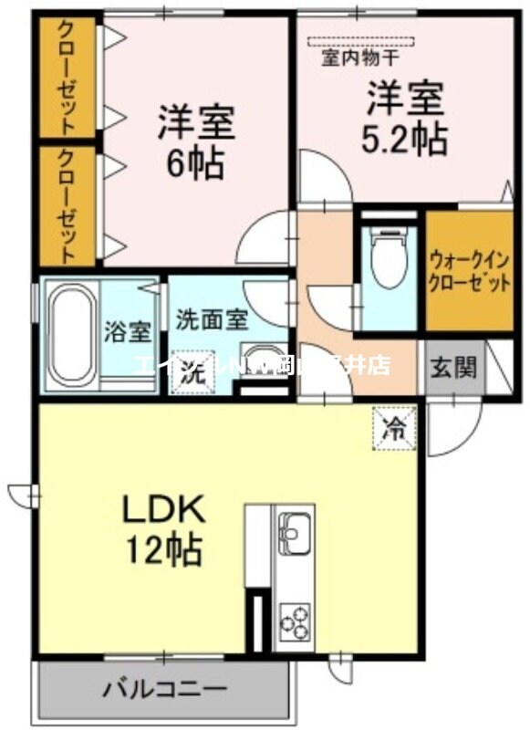 ソレイユ　Ｂ棟の物件間取画像