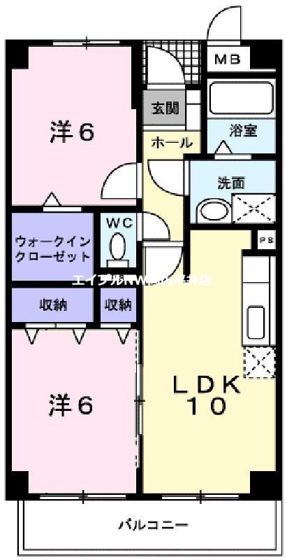 クレールコートの物件間取画像