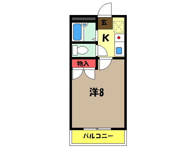 オークスクエアの物件間取画像