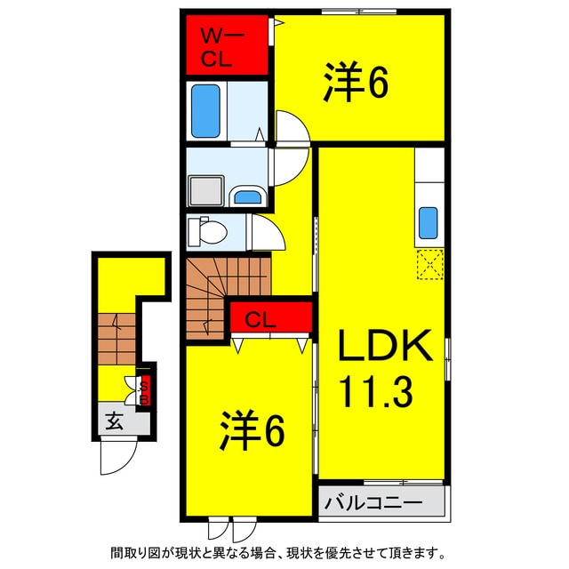 フローラⅡの物件間取画像