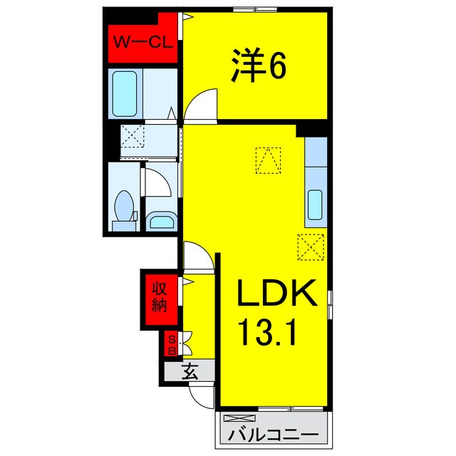 四街道駅 徒歩19分 1階の物件間取画像