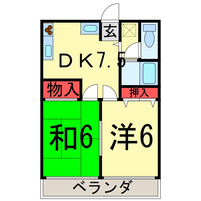 四街道駅 徒歩14分 2階の物件間取画像