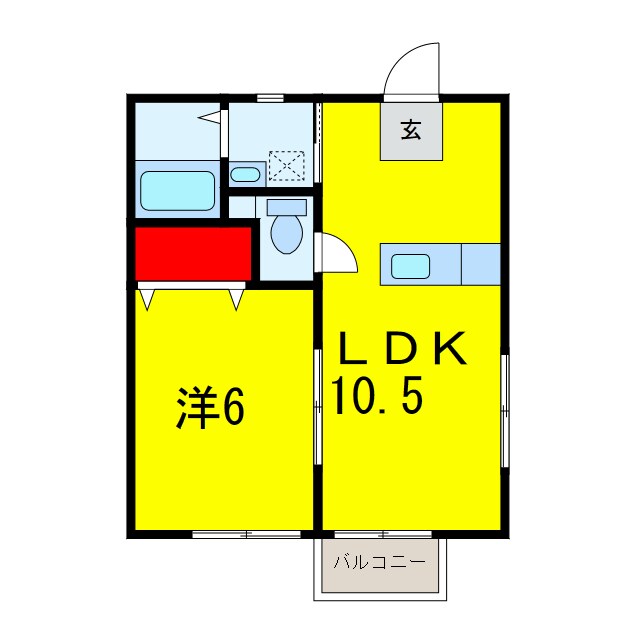 京成佐倉駅 徒歩6分 2階の物件間取画像