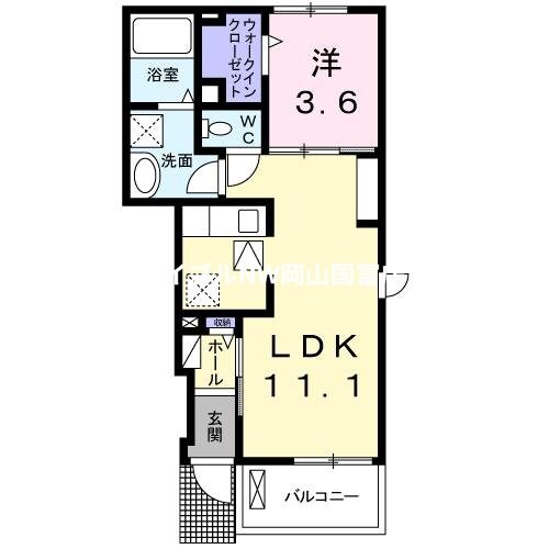 モトーレⅠの物件間取画像