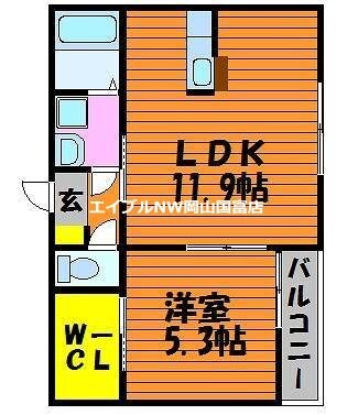 スカイメゾンの物件間取画像