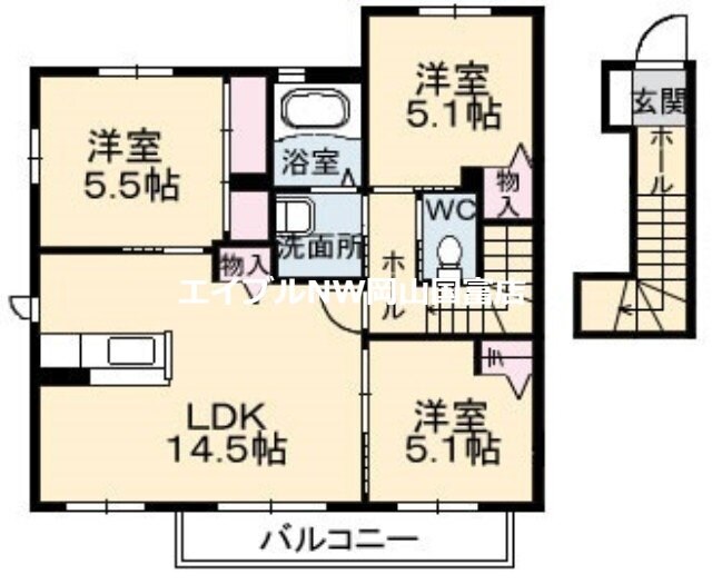 コンソラーレ・アイリス　壱番館の物件間取画像