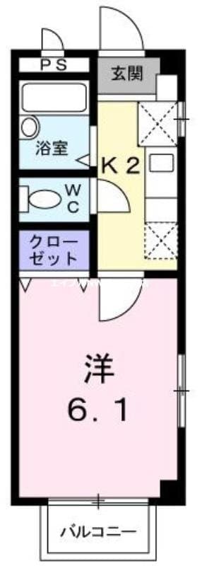 西川原駅 徒歩18分 1階の物件間取画像