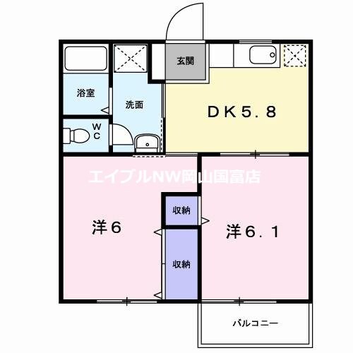 ひまわりの物件間取画像