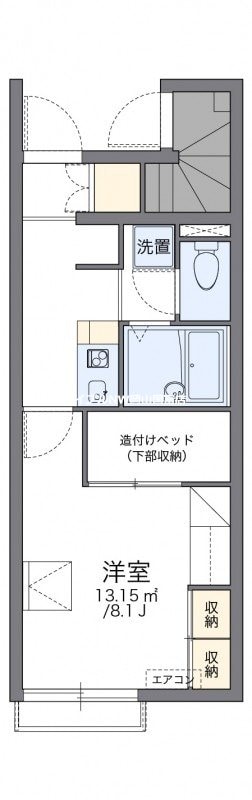 伊部駅 徒歩8分 1階の物件間取画像