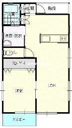 西川原駅 徒歩9分 1階の物件間取画像