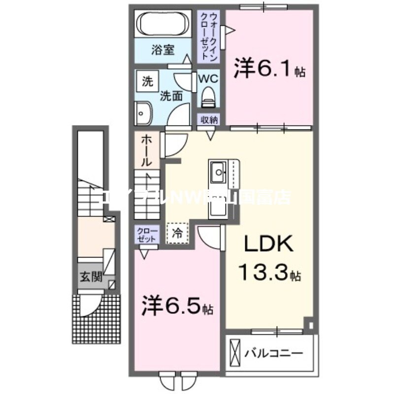 ロイヤルガーデン　フーア　Ａの物件間取画像