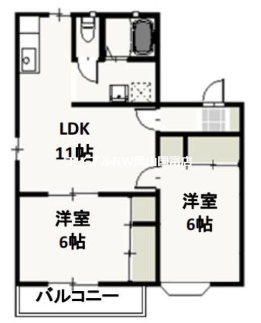 大多羅駅 徒歩17分 2階の物件間取画像