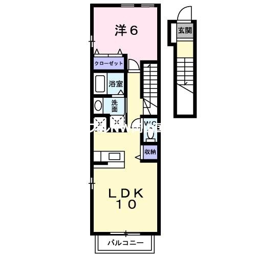 高島駅 徒歩25分 2階の物件間取画像