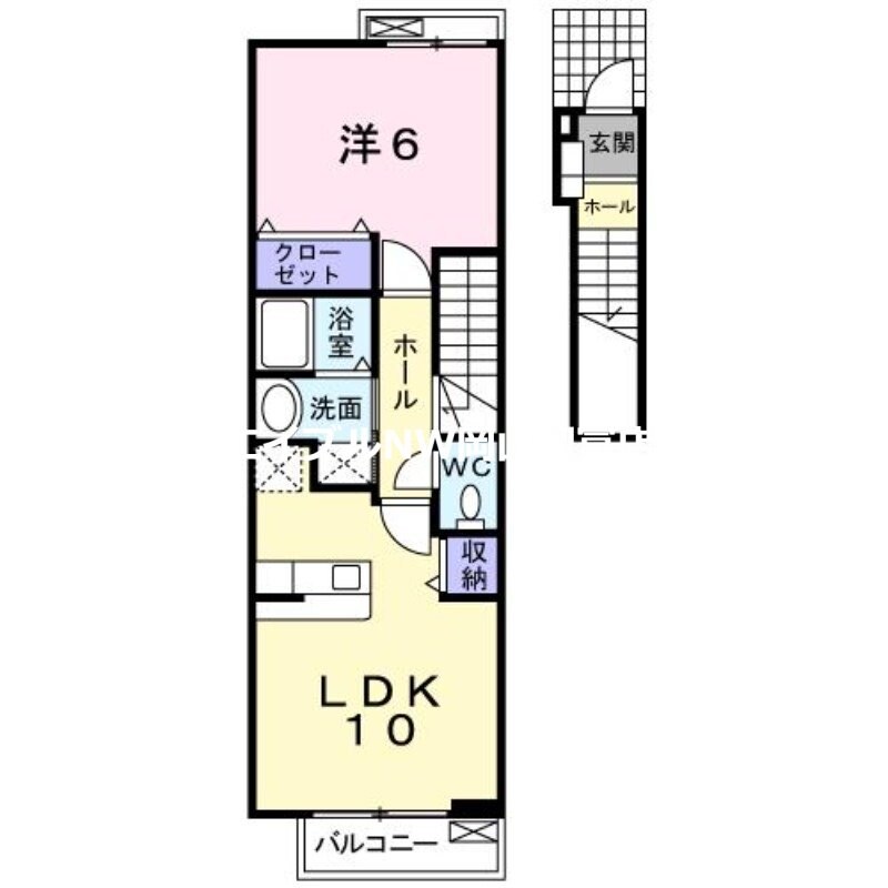 高島駅 徒歩15分 2階の物件間取画像