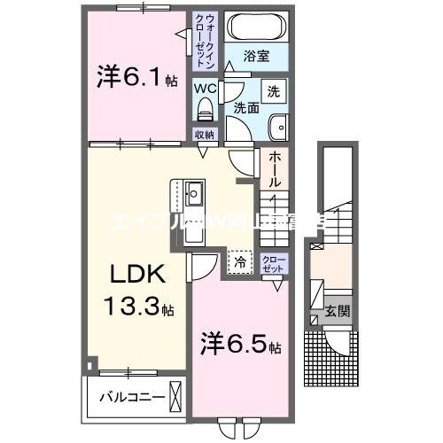 クレールヴィラの物件間取画像