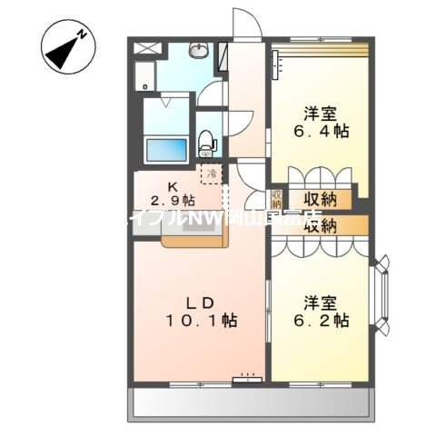 大多羅駅 徒歩20分 2階の物件間取画像