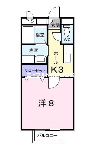 高島駅 徒歩22分 2階の物件間取画像