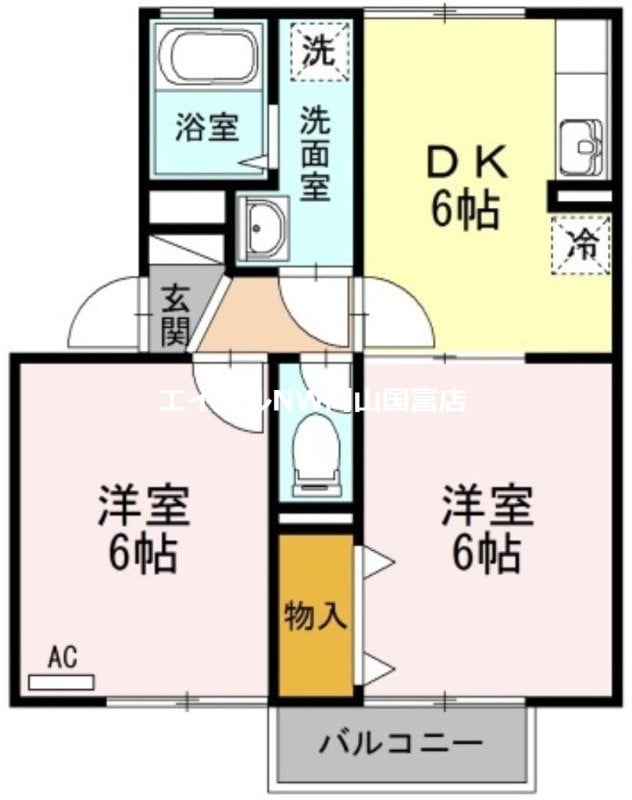 デューク富士見町　A棟の物件間取画像