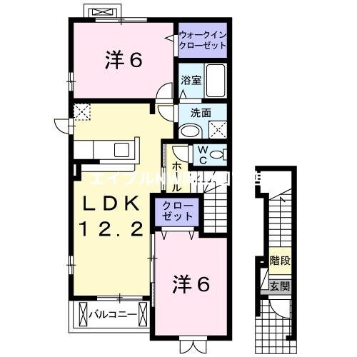 瀬戸駅 徒歩17分 2階の物件間取画像