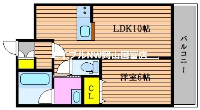 カネツグマンションⅡの物件間取画像