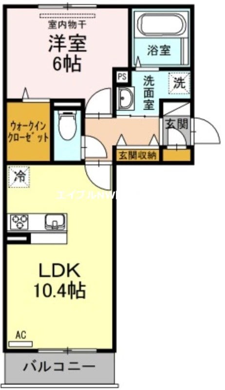 Merveille　A棟の物件間取画像