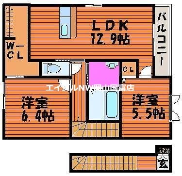 シャーメゾン　アドニス　Ⅰ棟の物件間取画像