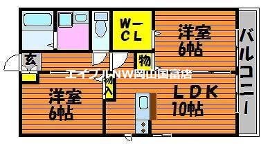 ロココBの物件間取画像