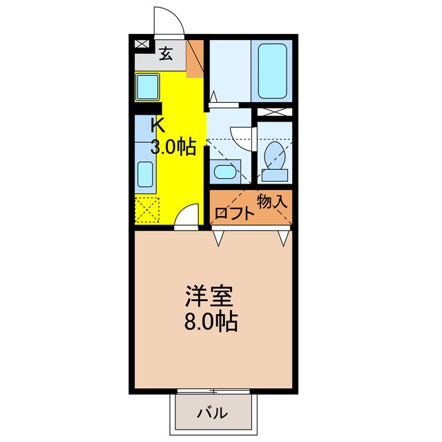 セジュール馬場の物件間取画像