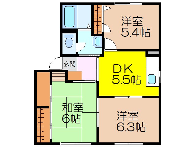 本諫早駅 徒歩11分 1階の物件間取画像