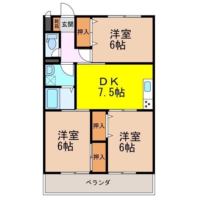 セモアさかえの物件間取画像