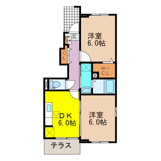 パストラルⅠの物件間取画像