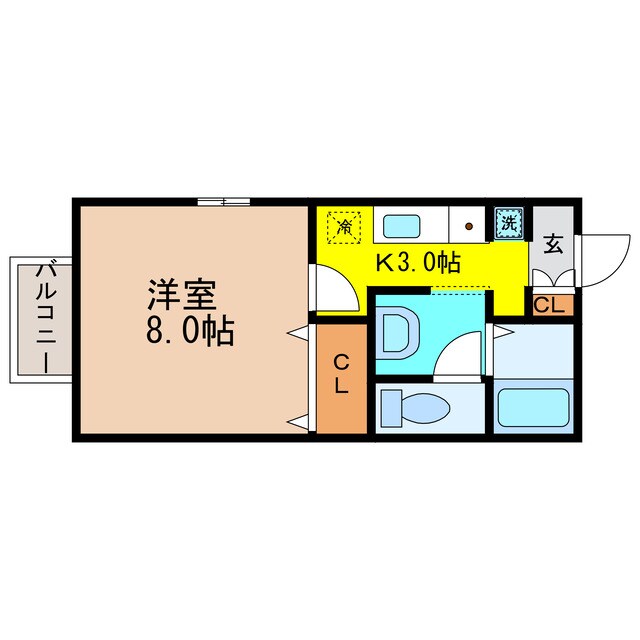 セジュールＩＺＵＭＩの物件間取画像