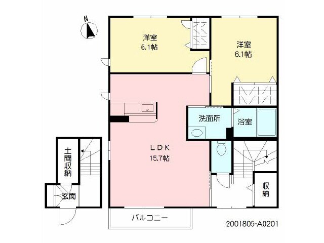 コンフォーザの物件間取画像