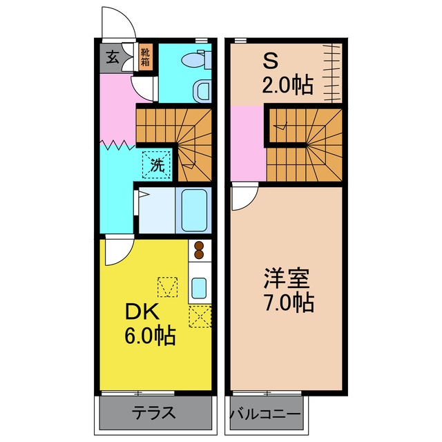 ハピネス木床の物件間取画像