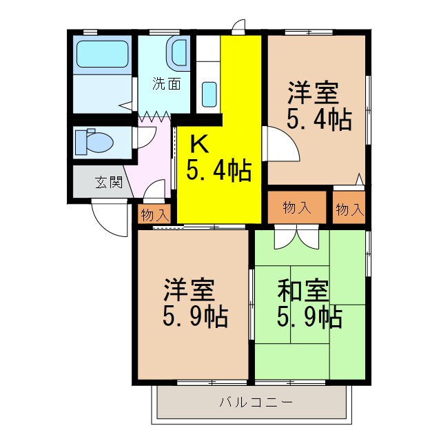 ディアス･オークの物件間取画像