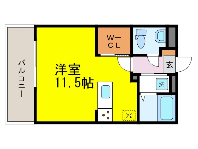 APARTMENTS CODE ISAHAYAの物件間取画像