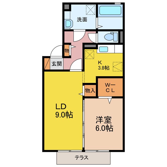 ピアチェヴォ―レの物件間取画像