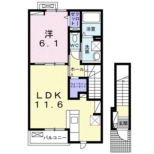 グランドソレイユ　川内　Ⅱの物件間取画像